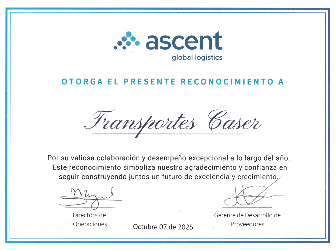 Reconocimiento Ascent